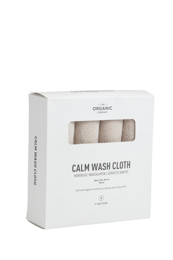 CALM WASH CLOTH 4-PACK - STONE